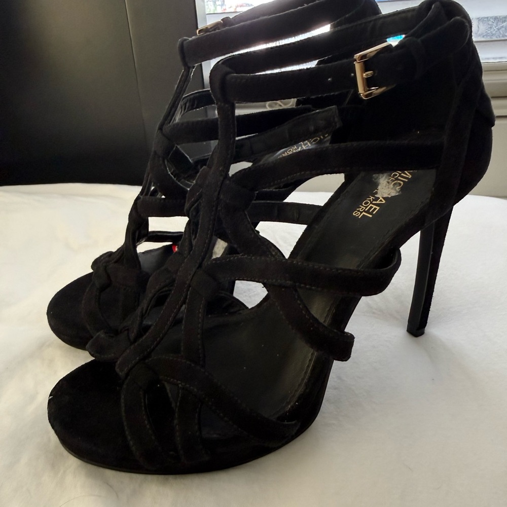 Michael Kors Black Strappy Heels